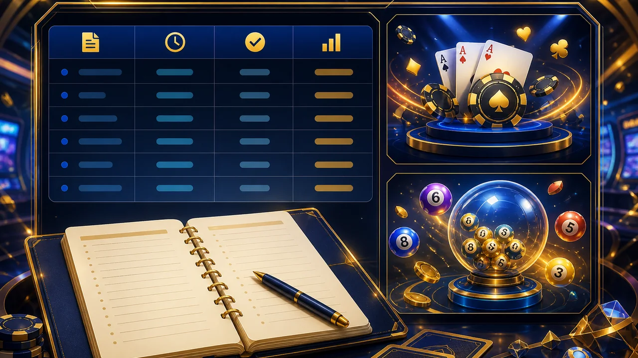 Mẫu nhật ký tối giản để so sánh phiên chơi 12bet hiệu quả hơn