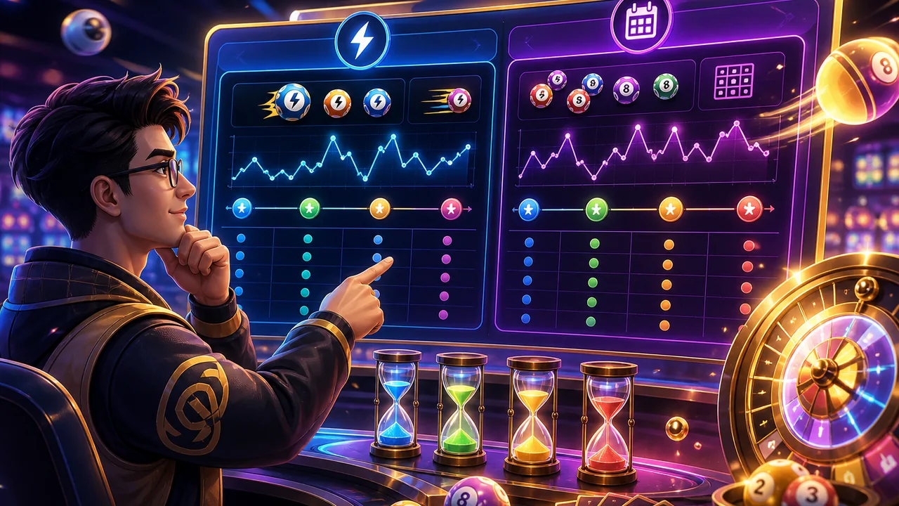 Bốn mốc thời gian giúp phân loại game 12bet tức thời hay theo kỳ
